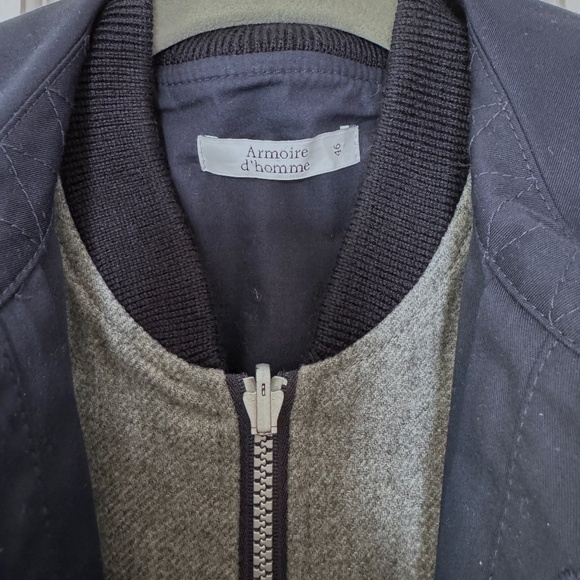 Armoire D’Homme Mens 2 in 1 Coat & Jacket - Dark Navy, 46 EU / 36 US - Picture 4 of 16